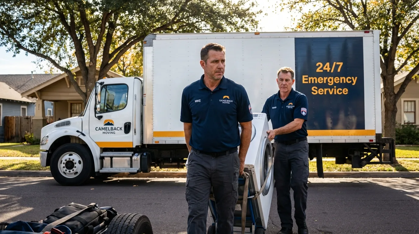CamelBack Moving crew loading furniture in New Paris, IN