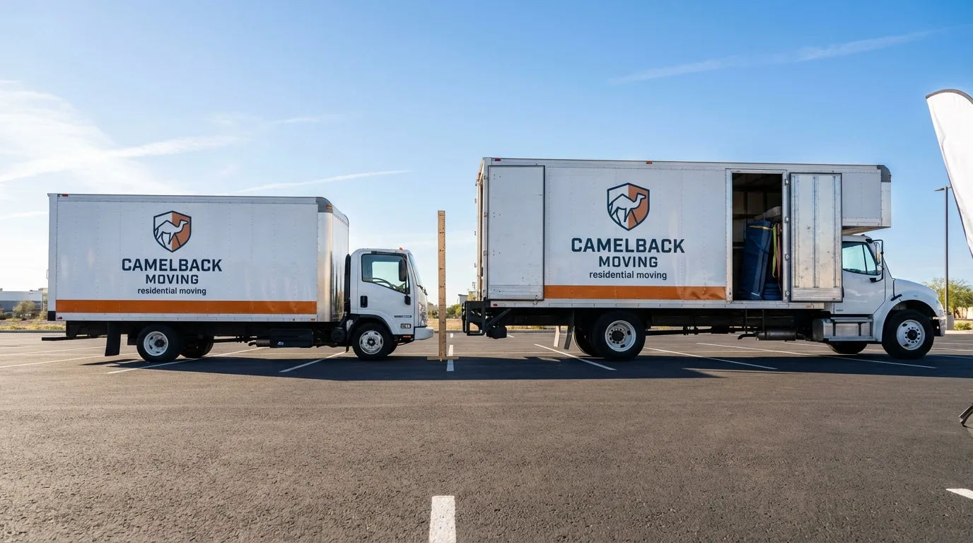 Moving truck size capacity guide in New Paris